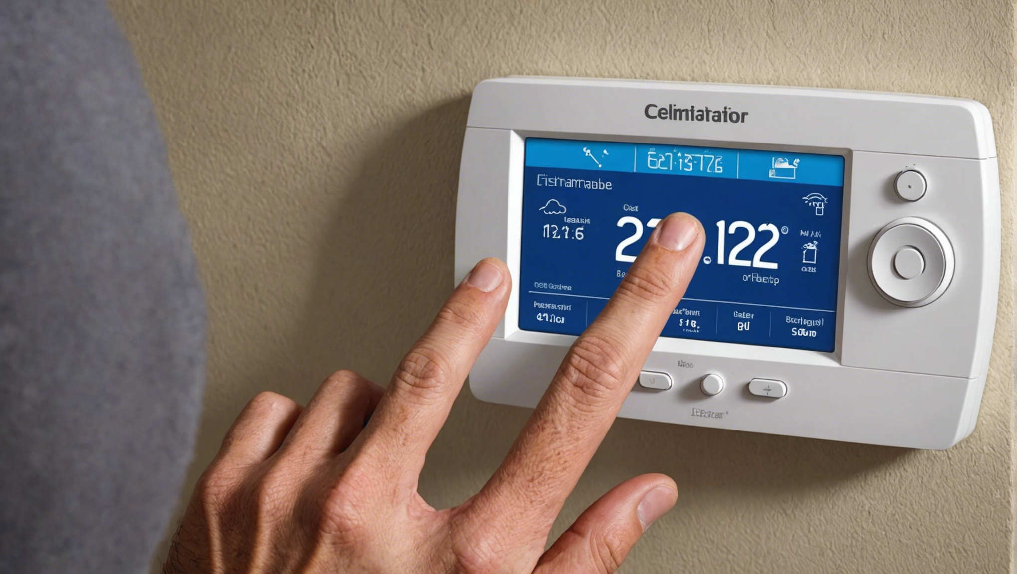 optimisez l'efficacité de votre climatisation en utilisant un thermostat programmable pour un contrôle précis de la température.