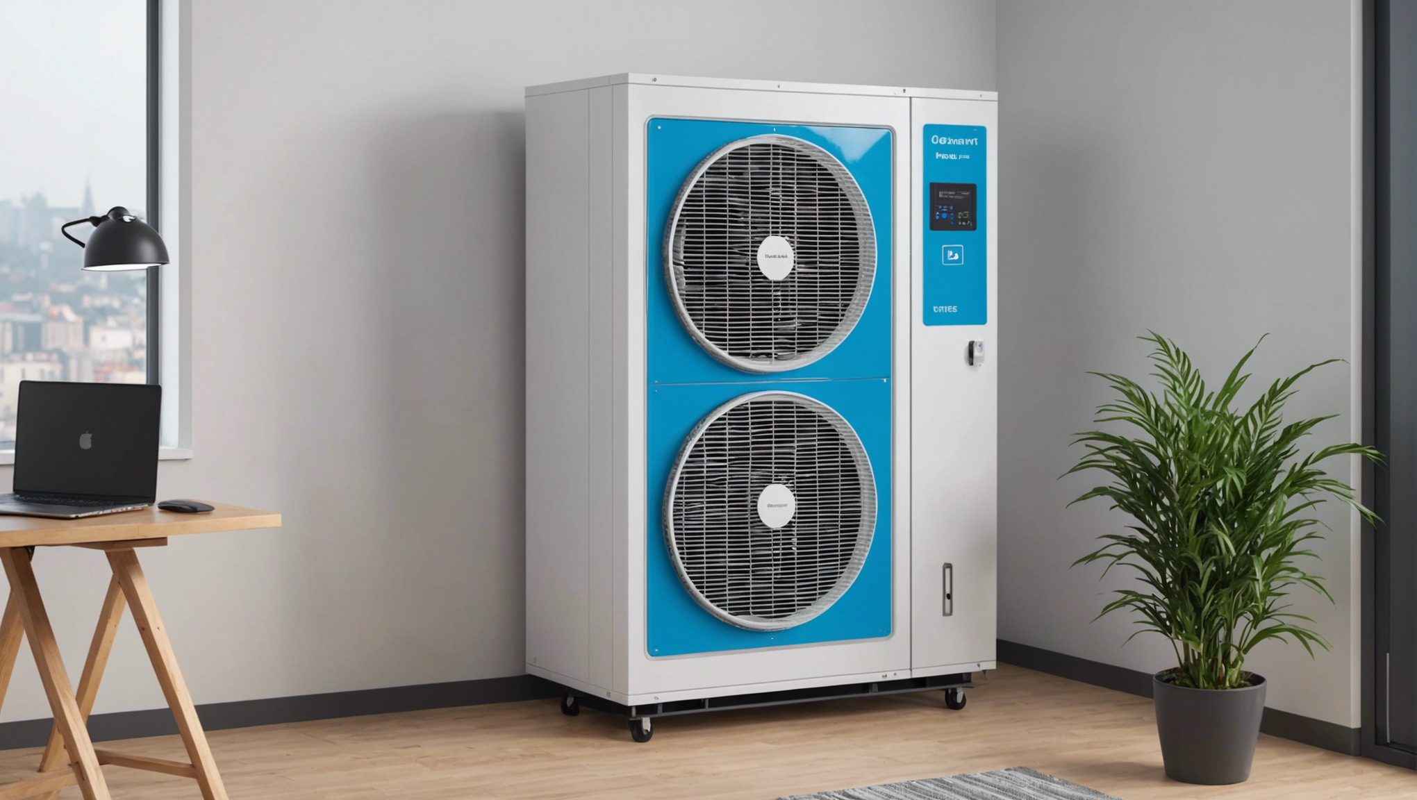 vérifiez le niveau de réfrigérant dans un système de climatisation de bureau pour assurer un fonctionnement optimal et une performance efficace.